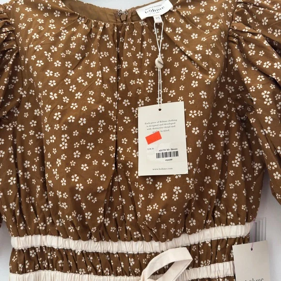 Bohme Brown Floral Dress - Picture 5 of 5